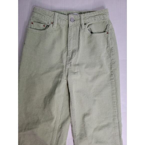 Pacsun Jeans Sz 25 Womens 90's Boyfriend Straight Coduroy High Rise Mint Green - Picture 3 of 10